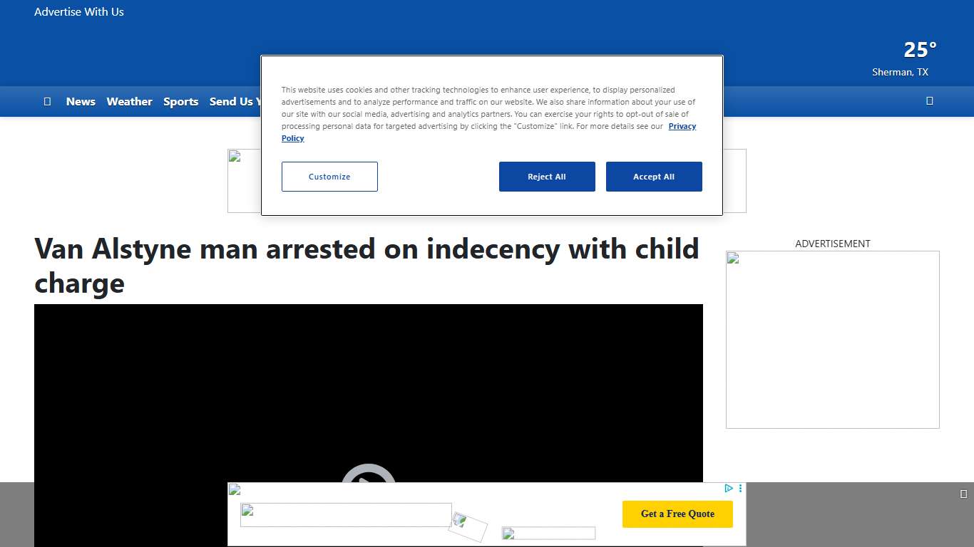 Van Alstyne man arrested on indecency with child charge
